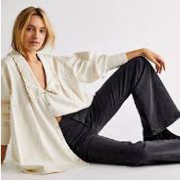 Free people Charlie denim button down - Picture 3 of 4